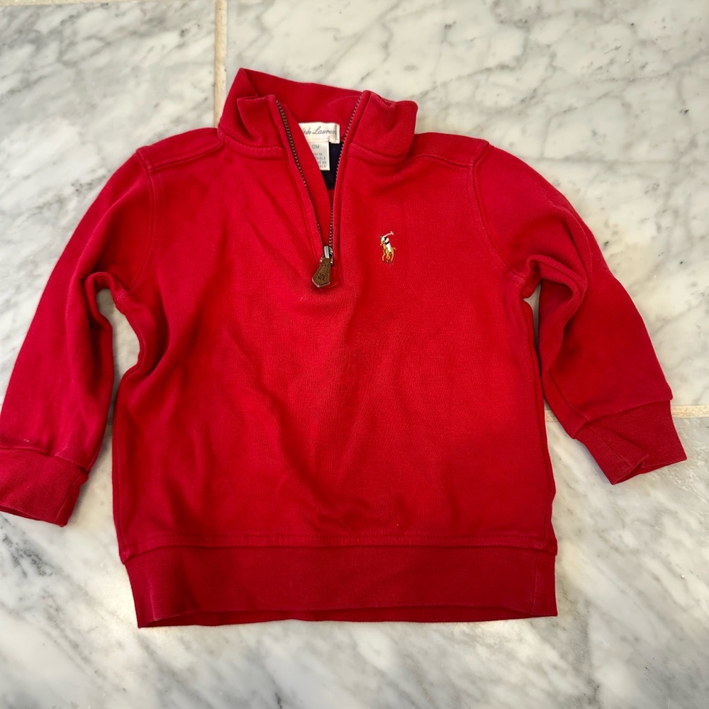 Ralph Lauren Red Kids Sweater